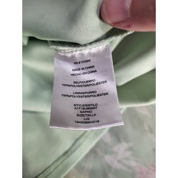 Lily Rose Women's LG Mint Green Floral Smocked High Low Dress Fairy Easter - Picture 9 of 9